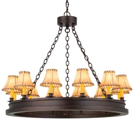 Meyda Tiffany Sullivan Ranch 12 Light 39" Wide Ring Chandelier N/A