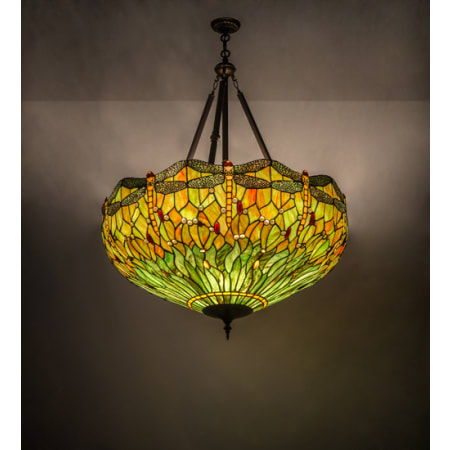 Meyda Tiffany Tiffany Hanginghead Dragonfly 4 Light 38" Wide Pendant Antique