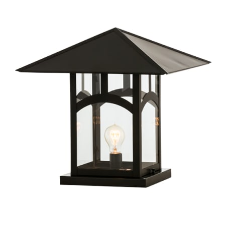 Meyda Tiffany Seneca 18" Tall Pier Mount Post Light Craftsman Brown