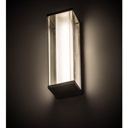 Meyda Tiffany Quadrato 14" Tall LED Wall Sconce Polished Nickel