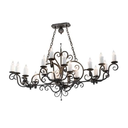 Meyda Tiffany Long Kean 20 Light 60" Wide Taper Candle Linear Chandelier N/A