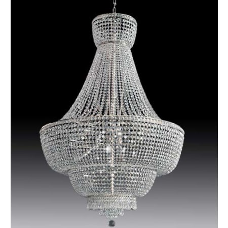 Meyda Tiffany Beethoven 8 Light 39" Wide Crystal Empire Chandelier Chrome / Crystal