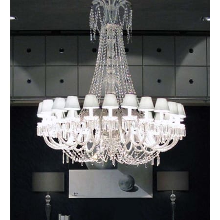 Meyda Tiffany Byblos 24 Light 54" Wide Crystal Empire Chandelier Chrome / Crystal