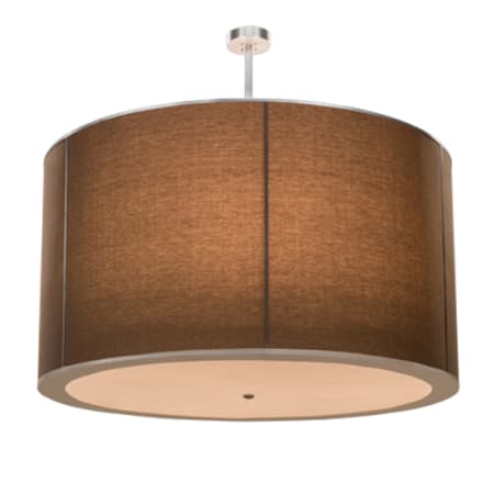 Meyda Tiffany Cilindro 9 Light 72" Wide Pendant Nickel / Mahogany Bronze