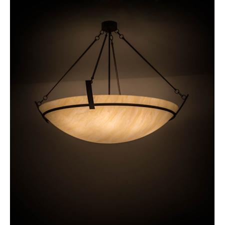 Meyda Tiffany Covina 8 Light 48" Wide Pendant Cafe Noir