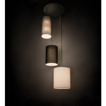 Meyda Tiffany Cilindro 18 Light 52" Wide Multi Light Pendant Nickel