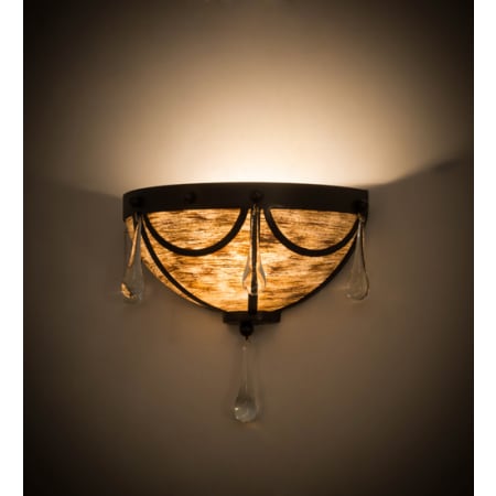 Meyda Tiffany Carousel 12" Tall Wall Sconce Timeless Bronze