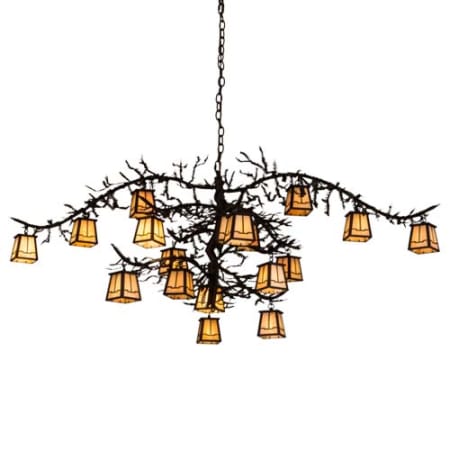 Meyda Tiffany Pine Branch Valley View 18 Light 66" Wide Chandelier Oil Rubbed Bronze