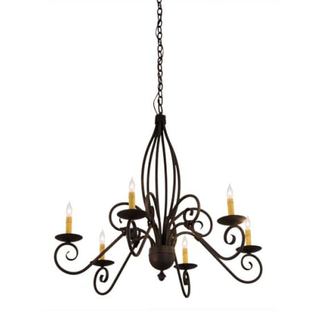 Meyda Tiffany Squire 6 Light 36" Wide Taper Candle Style Chandelier Custom