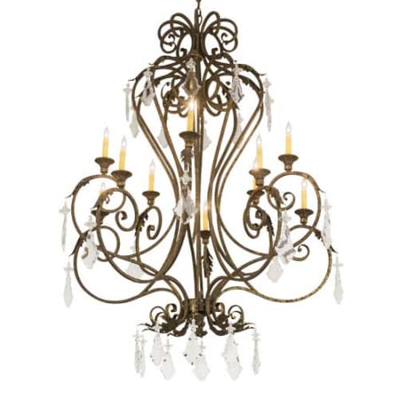 Meyda Tiffany Josephine 10 Light 48" Wide Taper Candle Style Chandelier Crystal