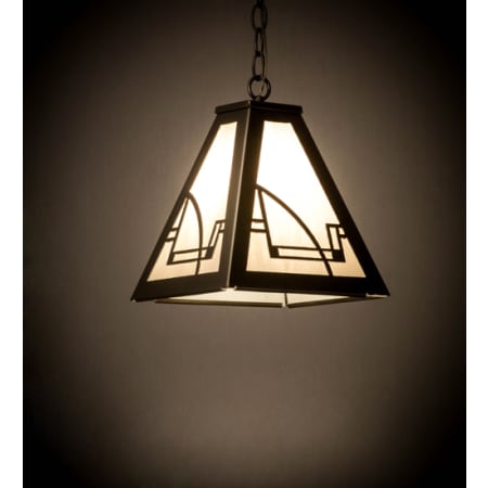 Meyda Tiffany Revival 14" Wide Pendant Nickel