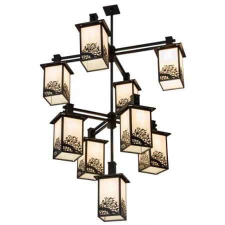 Meyda Tiffany Hyde Park 9 Light 48" Wide Chandelier Oil Rubbed Bronze