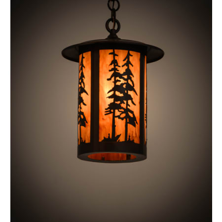 Meyda Tiffany Fulton Great Pines 10" Wide Pendant Antique Copper