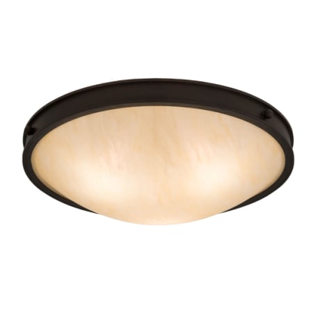 Meyda Tiffany Dionne 3 Light 23" Wide Flush Mount Bowl Ceiling Fixture Copper Rust