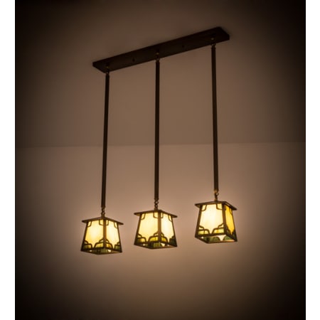 Meyda Tiffany Kirkpatrick 3 Light 7" Wide Multi Light Pendant Antique Copper