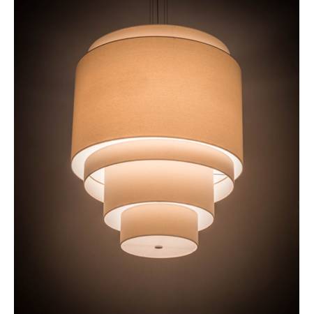 Meyda Tiffany Cilindro 4 Light 31" Wide Pendant Antique Copper / Burnished