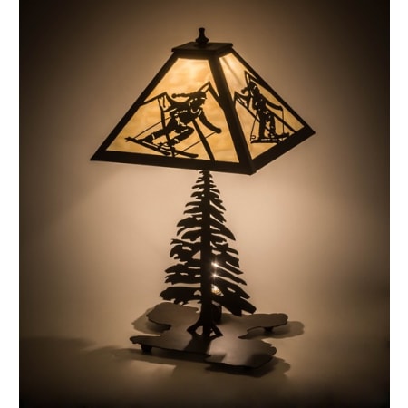 Meyda Tiffany Alpine 22" Tall Buffet Table Lamp Oil Rubbed Bronze