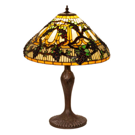 Meyda Tiffany Jeweled Grape 23" Tall Buffet Table Lamp Mahogany Bronze