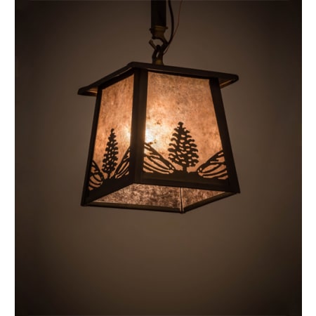 Meyda Tiffany Mountain Pine 10" Wide Pendant Antique Copper