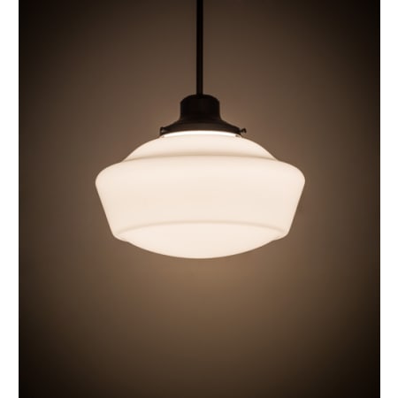 Meyda Tiffany Schoolhouse 16" Wide Pendant Craftsman Brown