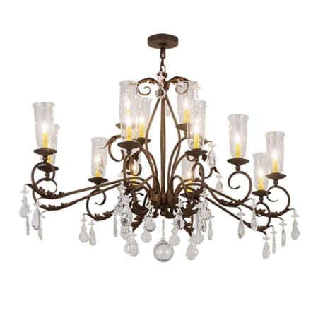 Meyda Tiffany Long Windsor 14 Light 38" Wide Crystal Chandelier N/A