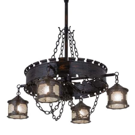 Meyda Tiffany Antique Gothic 4 Light 40" Wide Chandelier N/A