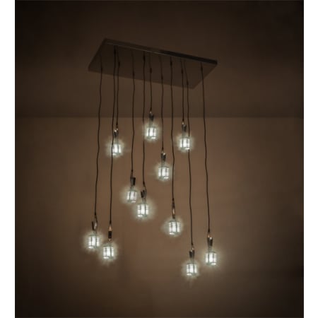 Meyda Tiffany Phonic 11 Light 16" Wide Multi Light Pendant Chrome
