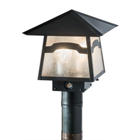 Meyda Tiffany Stillwater 2 Light 15" Tall Post Light Craftsman Brown