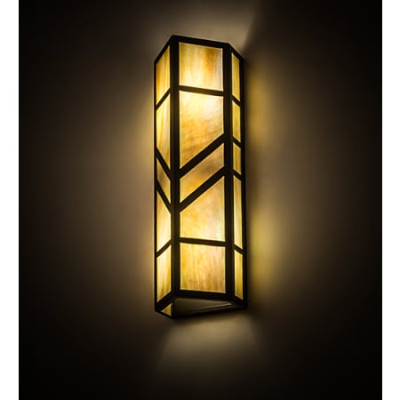 Meyda Tiffany Santa Fe 2 Light 22" Tall Hand Crafted Wall Sconce Oil Rubbed Bronze