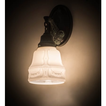 Meyda Tiffany Revival 12" Tall Wall Sconce Verdigris