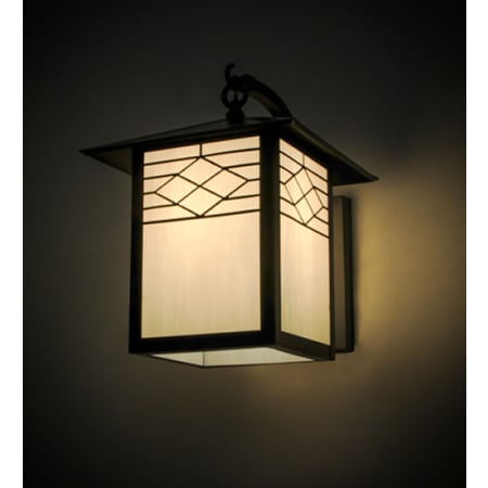 Meyda Tiffany Seneca Ponte 16" Tall Wall Sconce Craftsman Brown