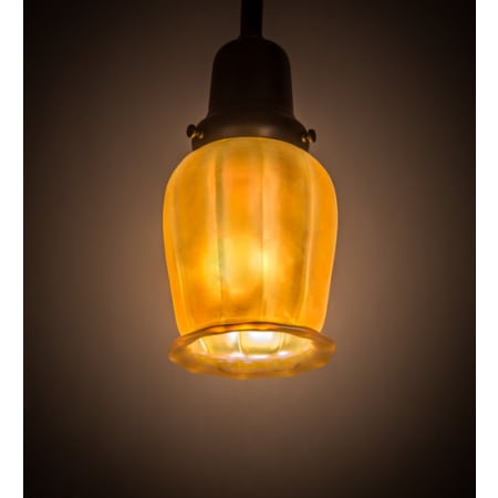 Meyda Tiffany Revival 6" Wide Mini Pendant Craftsman Brown