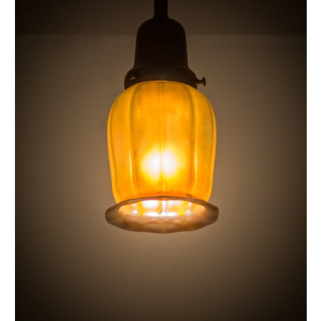 Meyda Tiffany Revival 6" Wide Mini Pendant Craftsman Brown