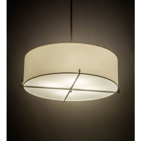 Meyda Tiffany Cilindro 4 Light 36" Wide Pendant Nickel