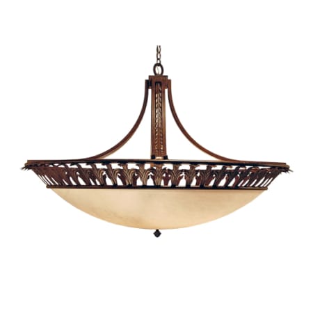 Meyda Tiffany Hampton 8 Light 54" Wide Pendant Rust