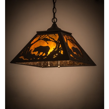 Meyda Tiffany Bear at Dawn 2 Light 22" Wide Pendant N/A