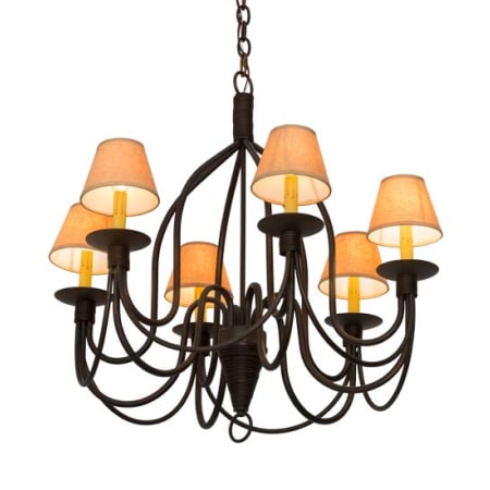 Meyda Tiffany Bell 6 Light 30" Wide Chandelier N/A