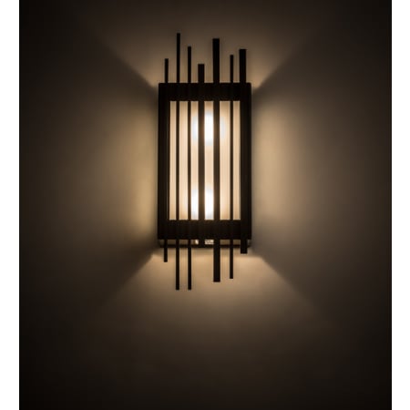 Meyda Tiffany Bars and Grill 2 Light 20" Tall Wall Sconce Bronze