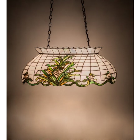 Meyda Tiffany Pineapple 3 Light 32" Wide Linear Pendant N/A