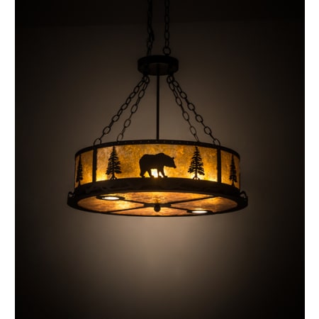 Meyda Tiffany Wildlife at Dusk 6 Light 26" Wide Suspension Pendant N/A