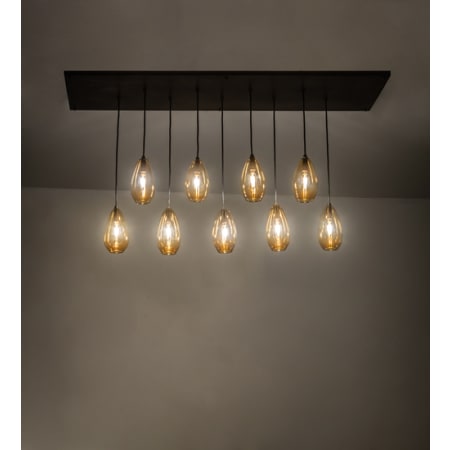 Meyda Tiffany Raquel 9 Light 18" Wide Multi Light Pendant Antique Copper