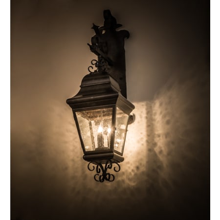 Meyda Tiffany Monaco 3 Light 39" Tall Wall Sconce Smoke