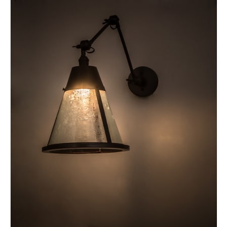 Meyda Tiffany Kensington 12" Tall Wall Sconce Craftsman Brown