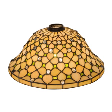 Meyda Tiffany Diamond and Jewel 6.5" Tall Lamp Shade Mahogany Bronze