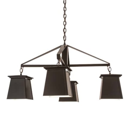 Meyda Tiffany Mission Midnight 4 Light 41" Wide Chandelier Timeless Bronze