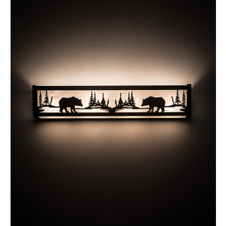 Meyda Tiffany Bear 24" Wide Bath Bar Oil Rubbed Bronze