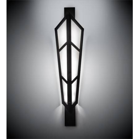 Meyda Tiffany Deep Polaris 8 Light 79" Tall Wall Sconce Textured Black