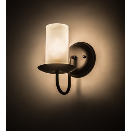 Meyda Tiffany Loxley 9" Tall Wall Sconce Oil Rubbed Bronze