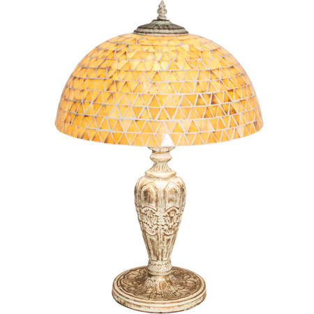 Meyda Tiffany Mosaic Dome 24" Tall Buffet Table Lamp Antique Copper
