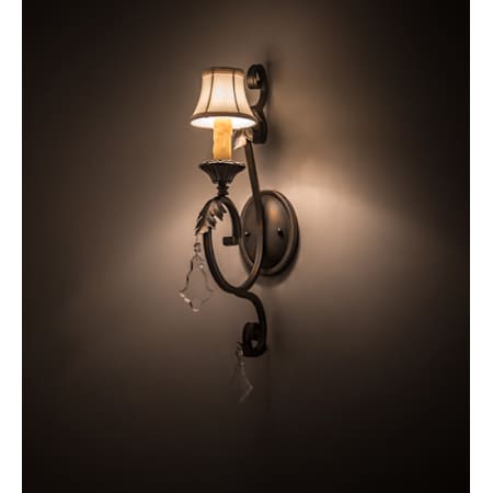 Meyda Tiffany Josephine 23" Tall Wall Sconce French Bronze